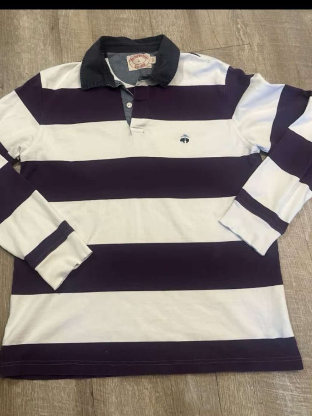Brooks Brothers striped rugby polo shirt Size Large